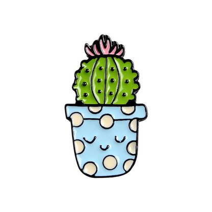 Creative all-match cactus alloy drip brooch 385543001606