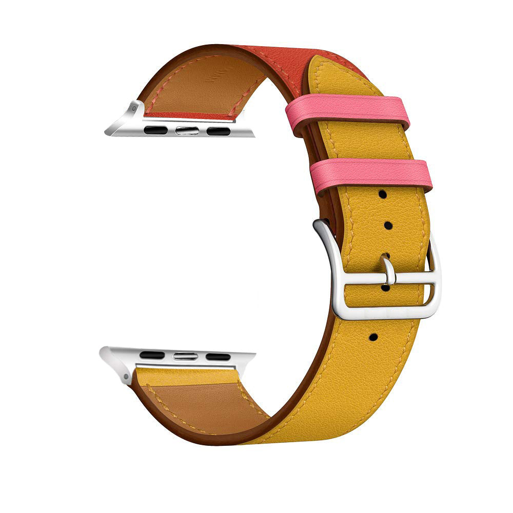Contrast leather strap 3868291868364