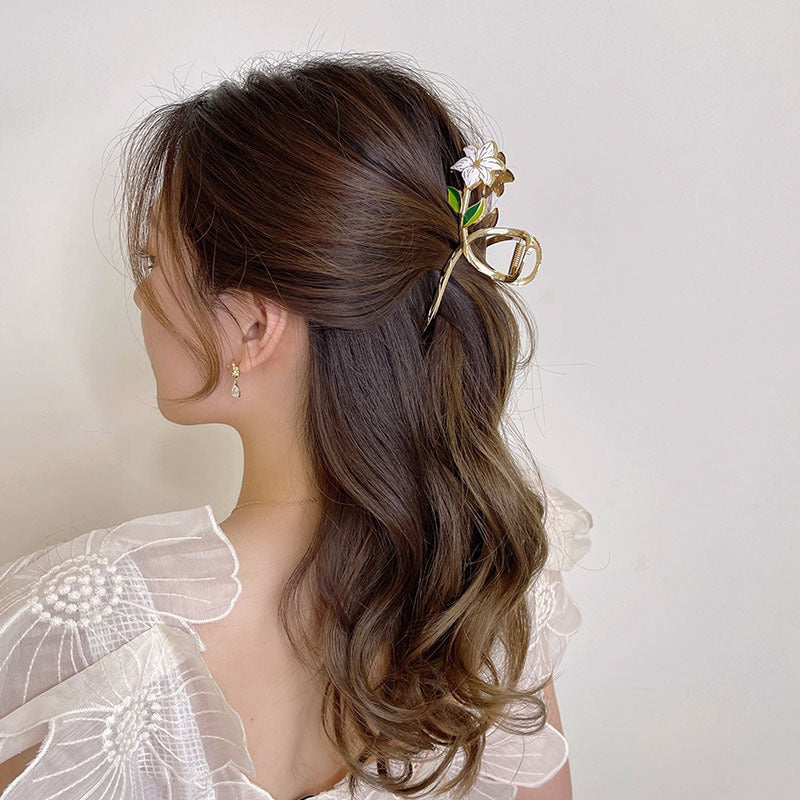 Super Fairy High-end Gardenia Flower Clip Exquisite Hair Clip 3871191c bffa 43b8 8ebe da847fa8b0b5