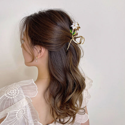 Super Fairy High-end Gardenia Flower Clip Exquisite Hair Clip 3871191c bffa 43b8 8ebe da847fa8b0b5