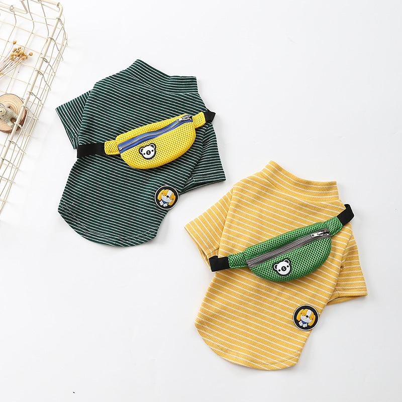 Striped T-Shirt Teddy Dog Pet Costume 3871226006890