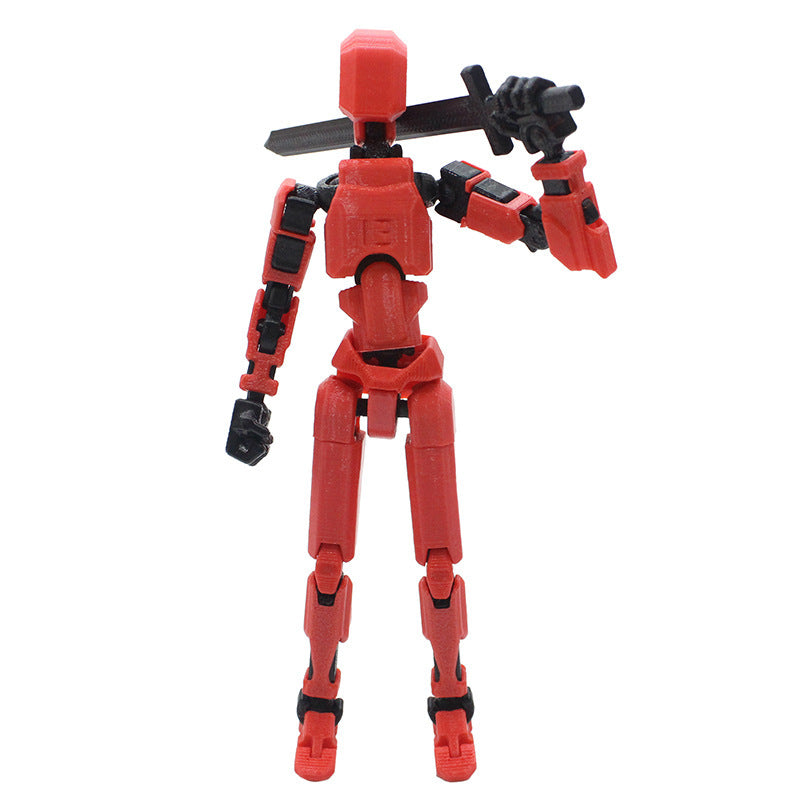 3D Printing More Than Movable Joint Doll Lucky 13 Full Body Movable Robot - HD Wireless Product #3