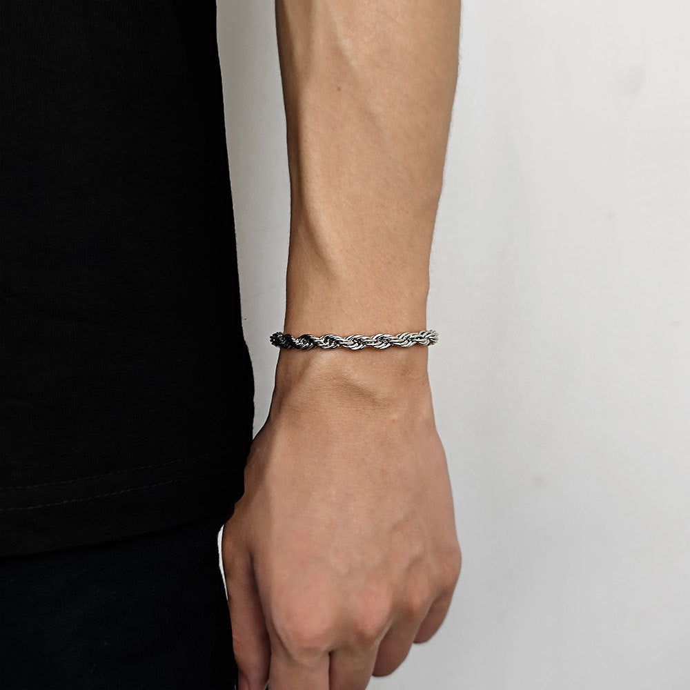 Fashion 18K Gold Button Chain Stainless Steel Twist Bracelet For Men 387a3501 509b 410b 8ce3 29dc07555adc