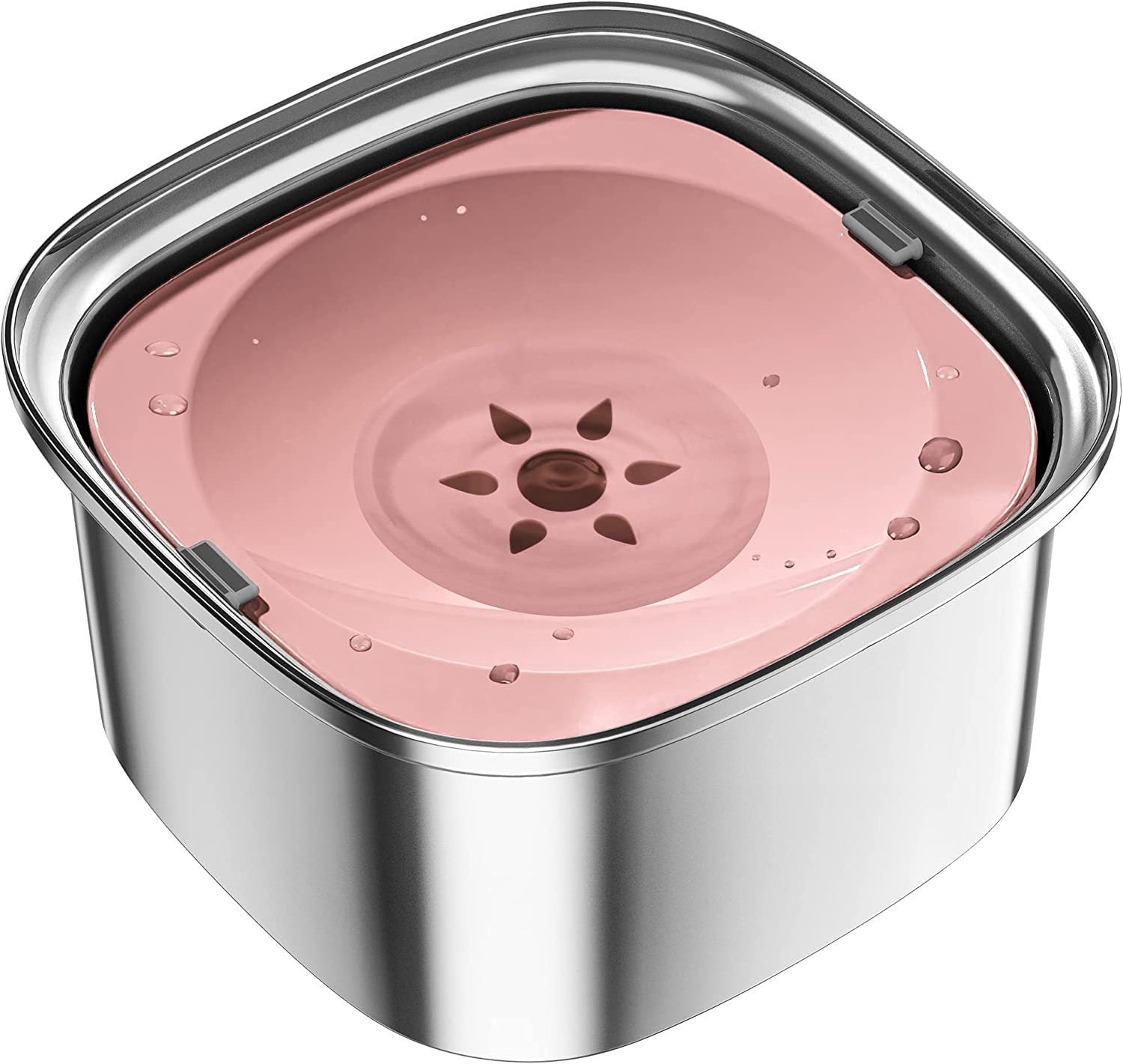 Pet Stainless Steel Water Bowl Large Capacity Floating 3886b0ce 0607 41b5 9807 a55514d030e5