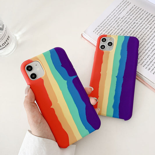 Creative Rainbow Liquid Silicone Phone Case 38878283384782