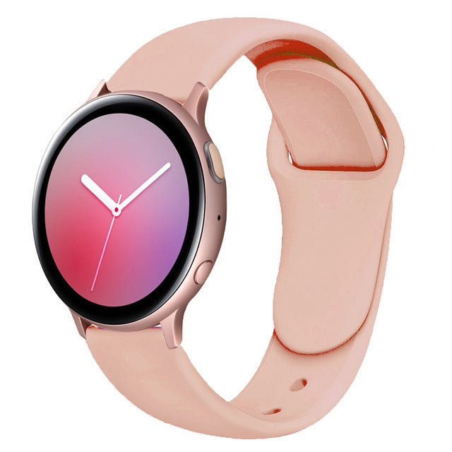 Suitable For Galaxy Active 2 Reverse Buckle Silicone Strap 20 22mm Sports Inner Buckle Strap - 图片 22