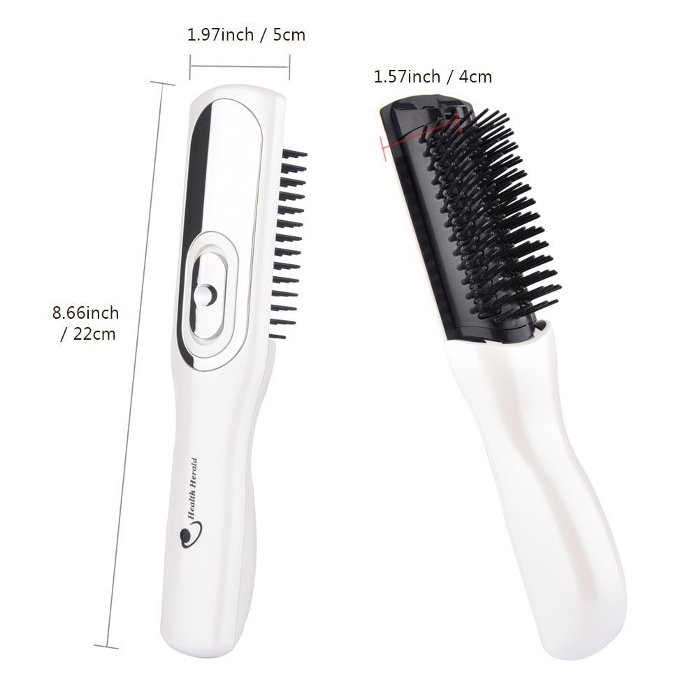 Electric Head Massage Comb Healthy Scalp Vibration Comb Portable Household Battery Massage Comb 3898557182368