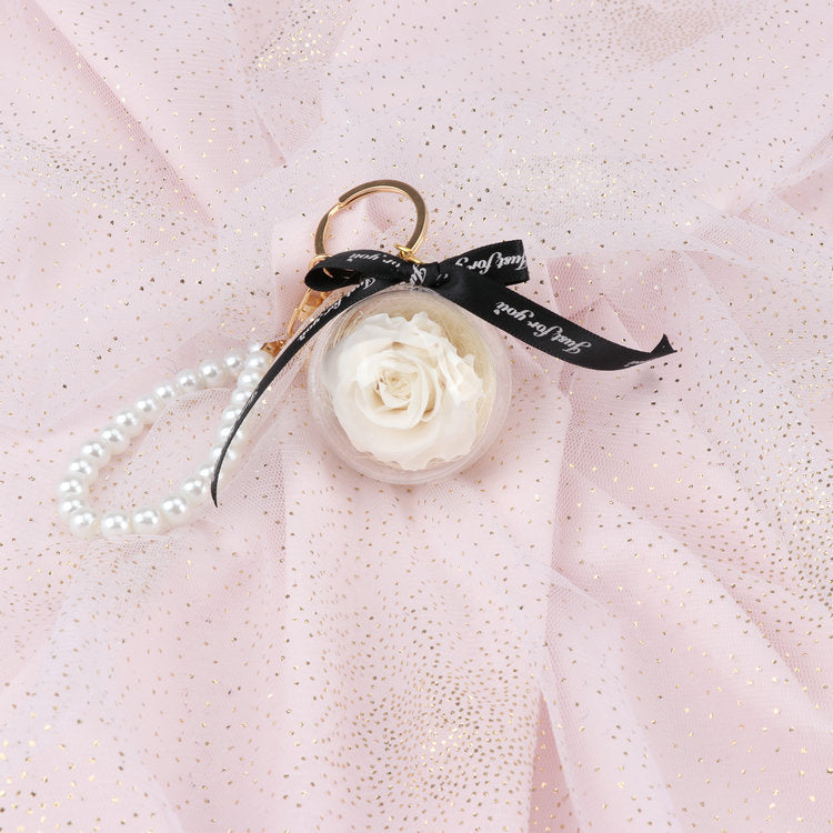 Rose Perianth Pearl Car Hanging Keychain 38b24137 45a5 407d 80ec 7e7fb8013913