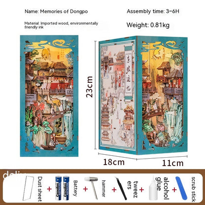 Dongpo Zhiyi Diy Wooden 3d Stereo Hand-assembled Book Stand Model Building Toy 38be7c64 7a3b 4875 acf3 3caec21ad961 trans