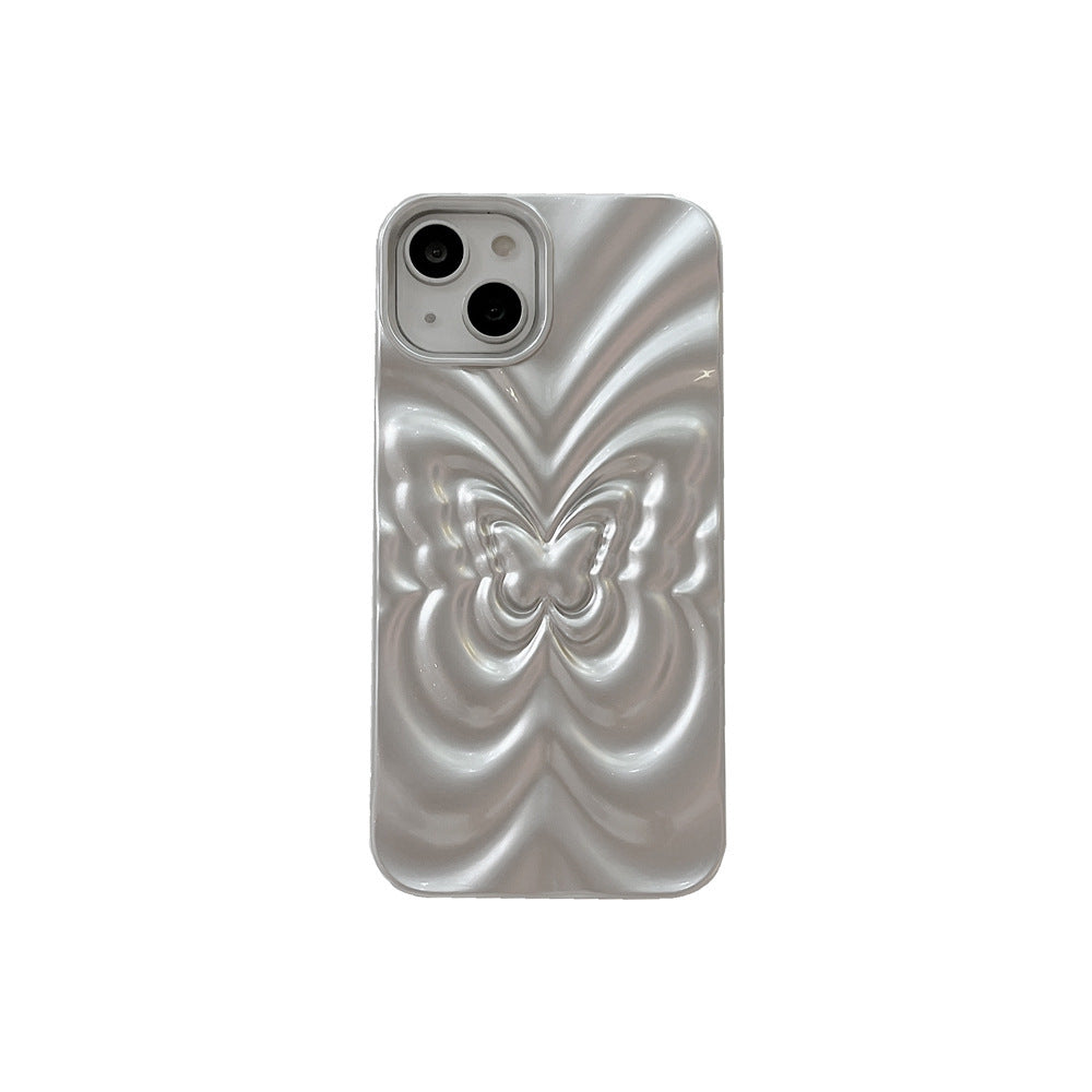 Solid Color Pleated Butterfly Suitable For 14promax Phone Case 38c35b97 f86c 4b48 b502 49789f5a0545