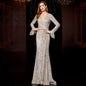 Temperament Banquet Ladies Sequined Annual Meeting Host Long Evening Dress 38c8fc5e 5223 4492 8a98 c2eb5a048938
