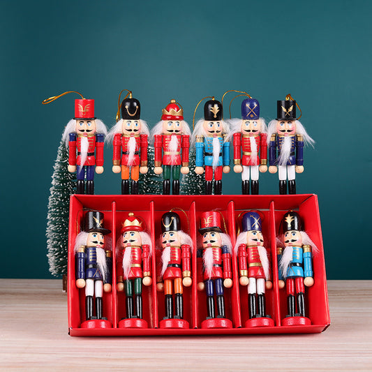 Christmas Nutcracker Soldier 6-piece Set Nutcracker Ornaments 38c9f8fe ca27 41c5 9601 d865d4fe4c10
