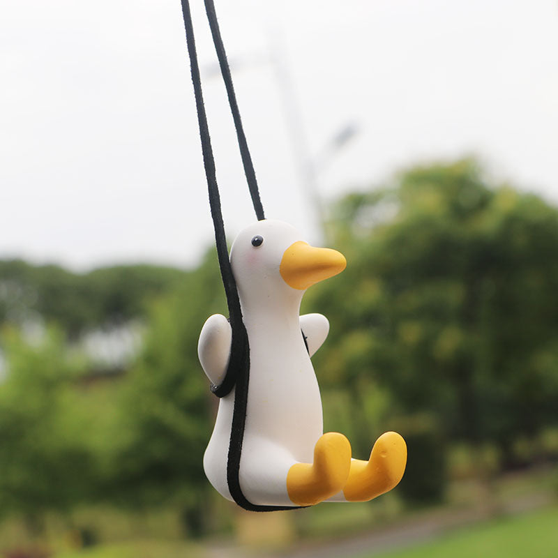 Car Swing Duck Automobile Hanging Ornament Cross-border Foreign Trade Car Rearview Mirror Pendant To Swing Duck Automobile Ha