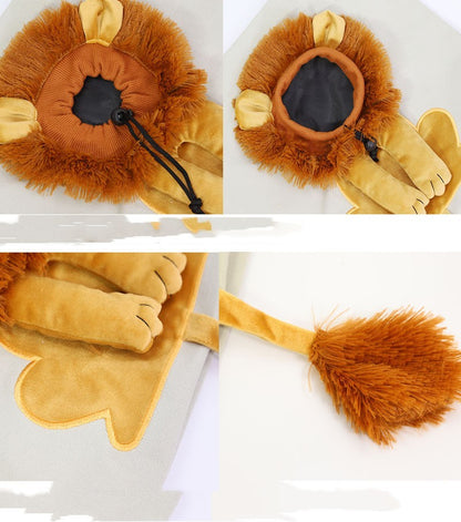 Soft Pet Carriers Lion Design Portable Breathable Bag Cat Dog Carrier Bags Outgoing Travel Pets Handbag With Safety Zippers 3
