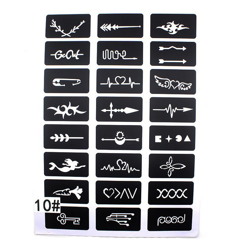 Hollow Tattoo Mold Women's Spray Paint 38ed7bb5 049a 4564 93ba ffc13dd944cb
