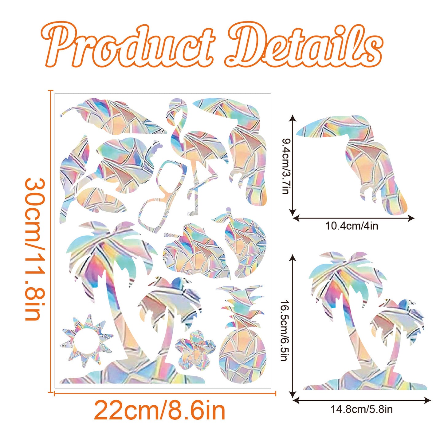Rainbow Prism Electrostatic Glass PVC Decorative Colorful Window Stickers 38f234c2 86a0 488f b822 4c6c09a5a973