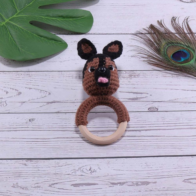 Baby Rattle Hand Woven Cartoon Animal Bracelet Newborn Soothing Doll 390d956e f135 47c4 8f80 e0bfd78c21d8