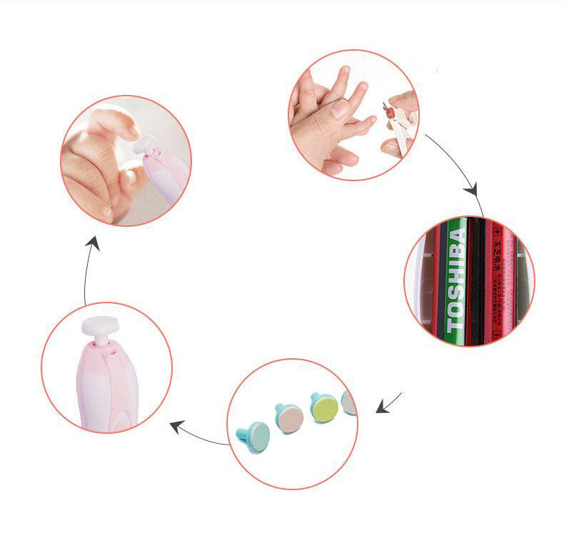 Anti-scratch Multifunctional Baby Electric Nail Polisher 391120101355