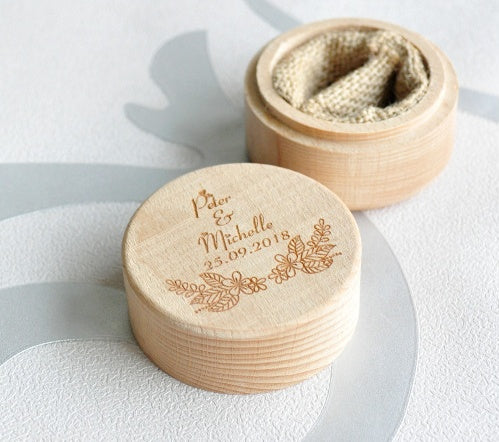Cool Personalized Wedding Ring Box 3911551833558