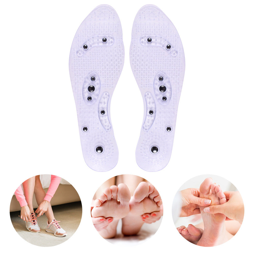 Transparent magnetic therapy insole with 8 magnets 391164726492