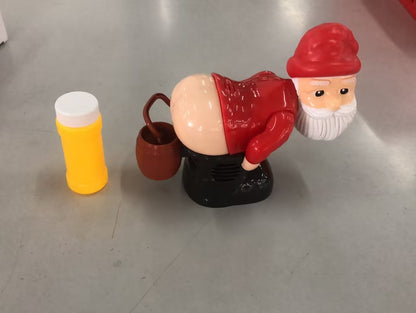 Electric Santa Claus Bubbles Machine Blowing Bubbles Music Light Entertainment Toy Prank Funny Ornament Christmas Gifts Chris