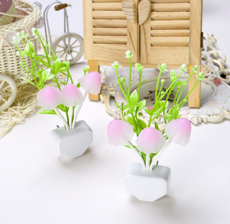 Color LED Mushroom Light, 3 Colors, With Sensor, Novelty, 220v 3915050664384