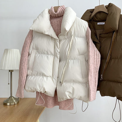 New Sleeveless Cotton-padded Jacket Vest Outer Wear Vest Cardigan Fashion 39186bc2 1500 49a5 b493 5e4af2f52cf2