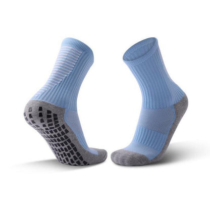Sports man in striped football socks 3920008338949