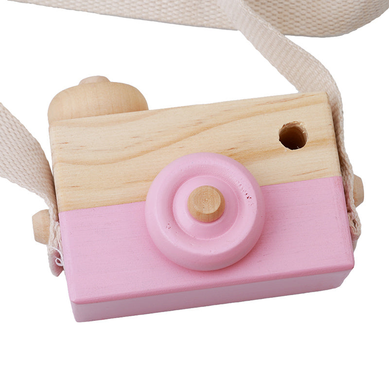 Cute Wooden Camera Toys Baby Kid Hanging Photography Prop Decoration Educational Outdoor Activity Toy Children's Day Happy Gi