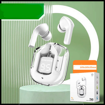 New Mini Transparent Wireless Bluetooth Headset Digital Display ENC Noise Reduction True Wireless Sports Music 392d24eb 6cdd 