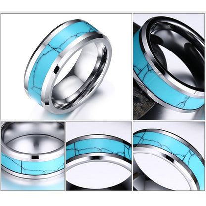Blue Stone Carbide Ring 3932141869560