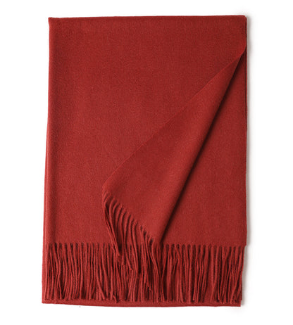 New Solid Color Wool Long Beard Warm Tassel Scarf Thick 393411ab cafb 4610 9dc3 0a51990dd00f
