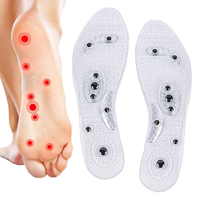 Transparent magnetic therapy insole with 8 magnets 3939387010986