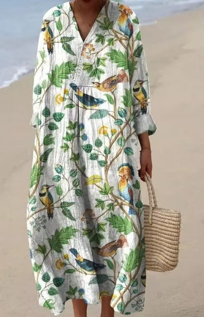 Women's Comfortable Loose Printed Long Dress 393cdae3 307e 42cc b253 403b1aa079e2