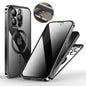 Anti-Privacy Metal Buckle Magnetic Support Wireless Charging Double-Sided Lens Full Cover Phone Case Protective Cover 393f72a