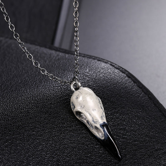 Crow Skull Skull Pendant Necklace 394171232852