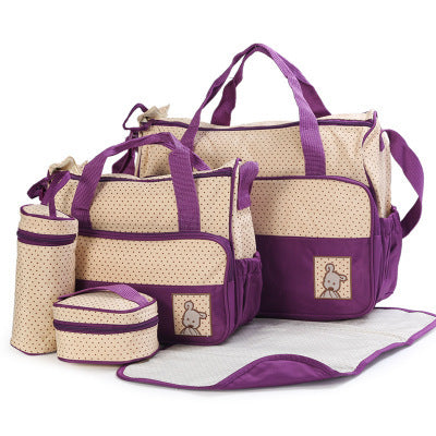Baby Diaper Bag Suits For Mom Baby Bottle Holder Mother Mummy Stroller Maternity Nappy Bags Sets 3950941439228