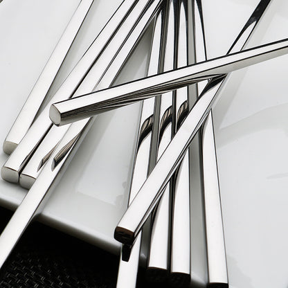304 Stainless Steel Chopsticks Sets Square Non-slip Household Chopsticks - HD Wireless Product #5