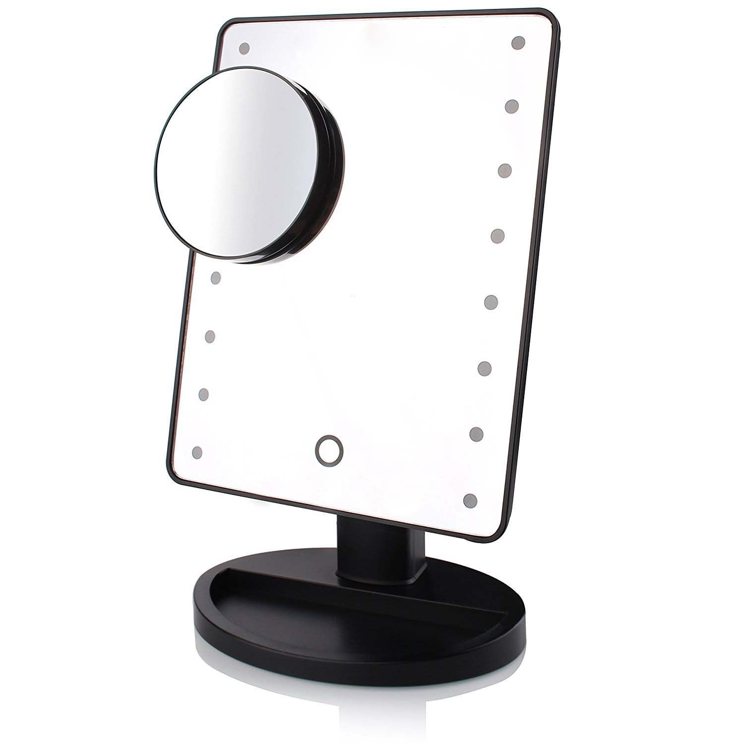 Makeup mirror with lamp desktop mirror 395849259388