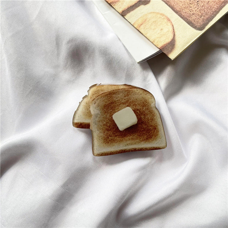 Simulation Muffin Toast Cake Epoxy Lazy Desktop Retractable Mobile Phone Holder - 图片 10
