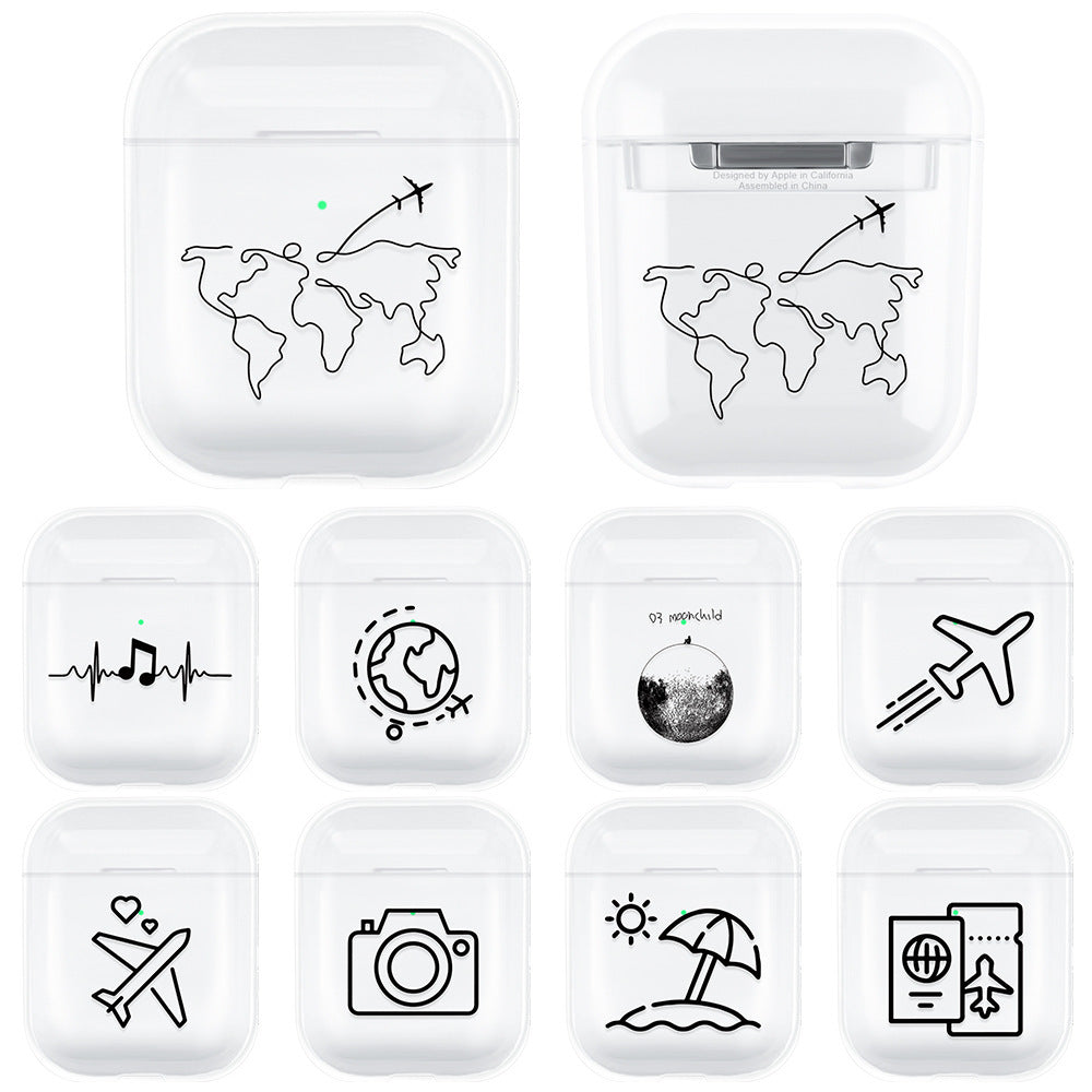 Compatible with Apple, airpods Wireless Bluetooth headset protective cover/Storage Box - 图片 1