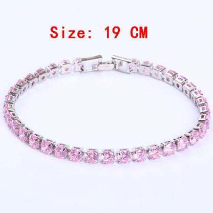 Row drilled zircon bracelet bracelet 396642356035