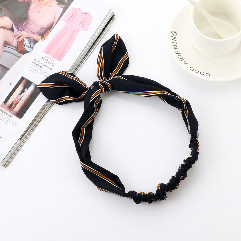 Big bow tie bunny ears headband 39795718161308