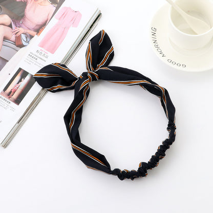 Big bow tie bunny ears headband 39795718161308