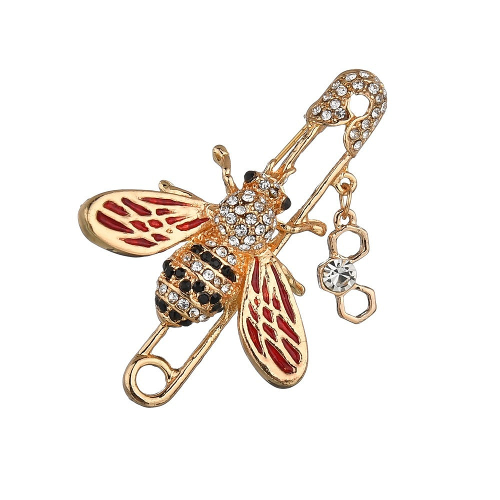 Personalized bee brooch 3988345036439