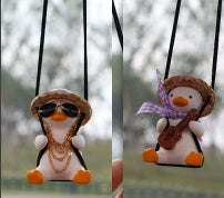 Car Swing Duck Automobile Hanging Ornament Cross-border Foreign Trade Car Rearview Mirror Pendant To Swing Duck Automobile Ha