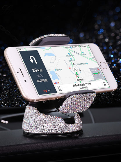 Crystal Rhinestones Phone Holder - 图片 4