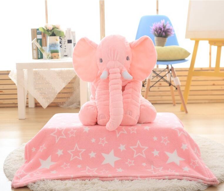 Children's Soothing Elephant Plush Toy Pillow 399442166703