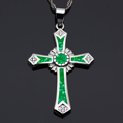 Epoxy cross pendant 3995775648145