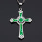 Epoxy cross pendant 3995775648145